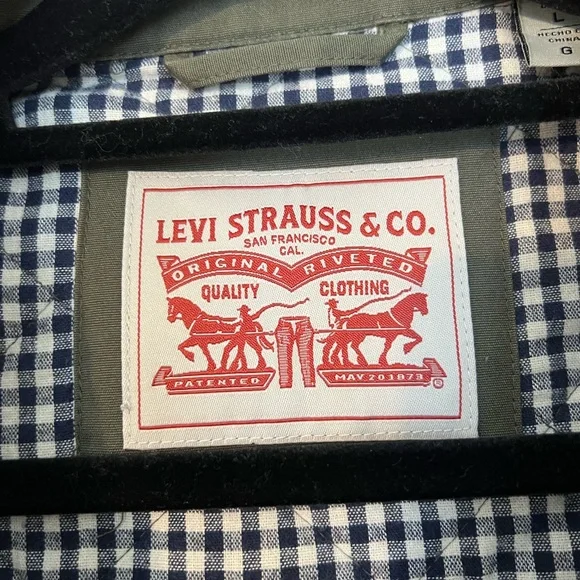 NWOT: Levi's Men's Cotton Diamond Quilted Jacket - Picture 5 of 6
